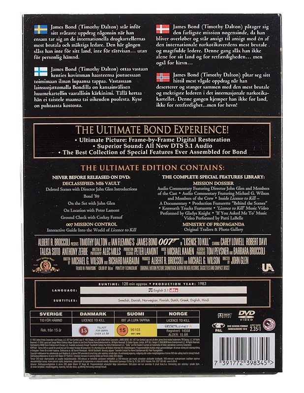 007 License To Kill - DVD - DVD-elokuvat - 10105466658 - 1