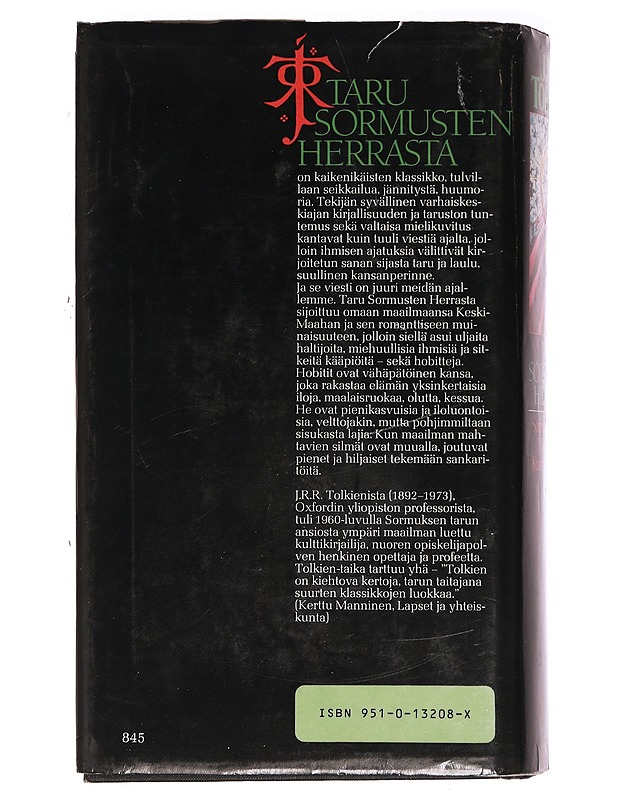 Taru sormusten herrasta - Tolkien, J. R. R. - Romaanit ja novellit - 10105466715 - 1