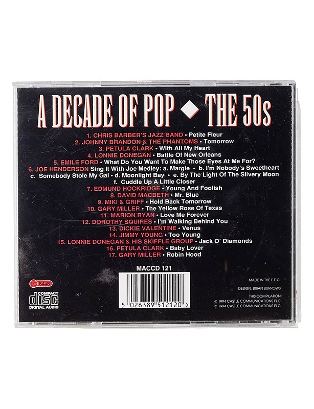A Decade of Pop: The Fifties - CD - CD-levyt - 10105466755 - 1