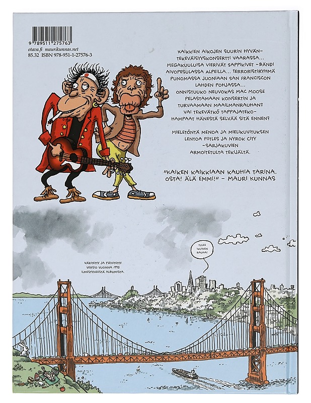 Mac Moose ja Jagge Migreenin tapaus - Mauri Kunnas - Musiikki- ja elokuvakirjat - 10105466802 - 1