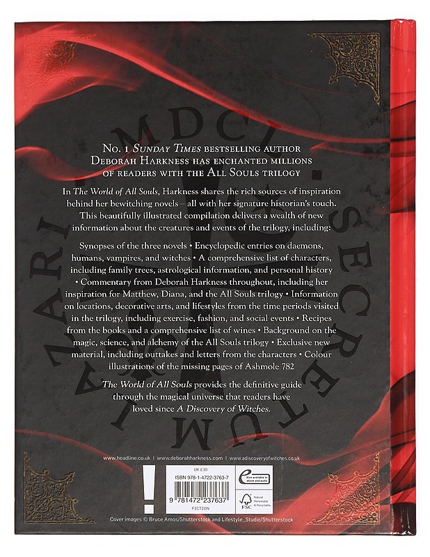 The world of all souls : a complete guide to A discovery of witches, Shadow of night & The book of life - Harkness, Deborah - Fantasia- ja scifi - 10105466861 - 1