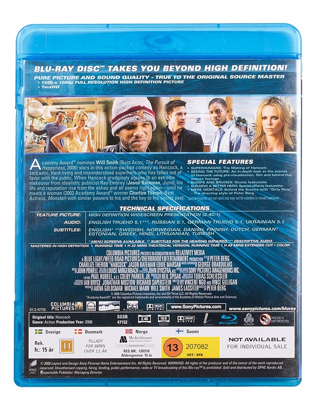 Hancock - Blu-Ray - Blu-ray-levyt - 10105466966 - 1