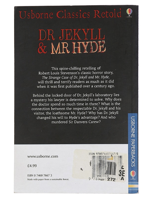 Dr Jekyll and Mr Hyde - Jännitys ja dekkarit - 10105466977 - 1