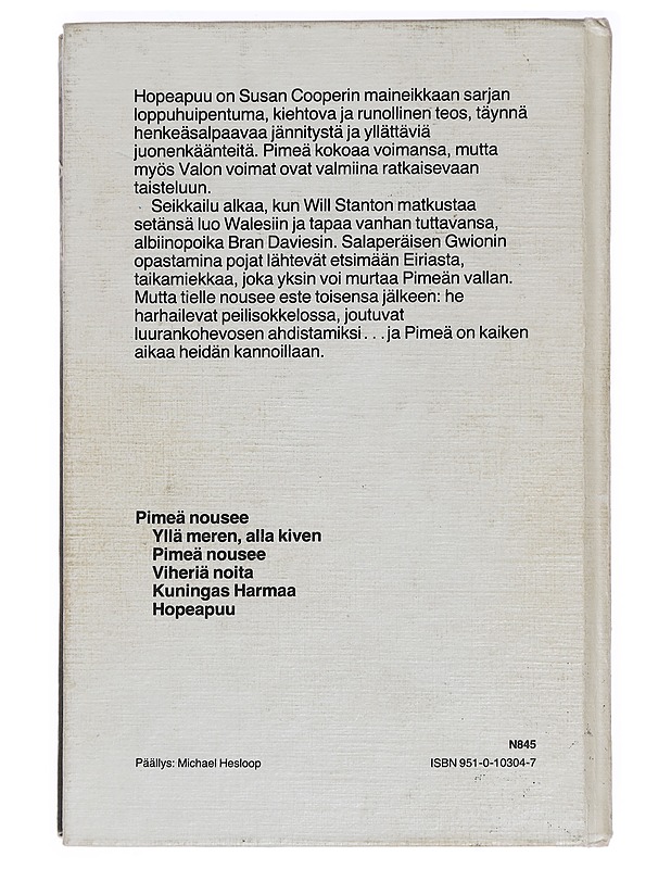 Hopeapuu - Cooper, Susan - Fantasia- ja scifi - 10105466976 - 1