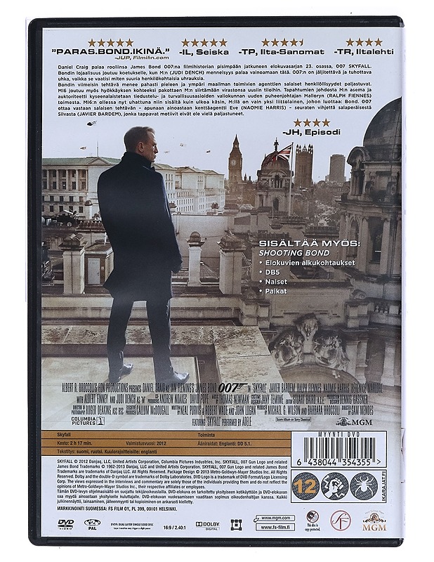 Skyfall - DVD - DVD-elokuvat - 10105467137 - 1