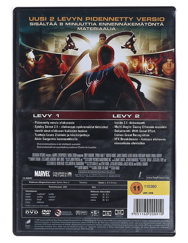 Spider-Man / Hämähäkkimies 2.1 - DVD - DVD-elokuvat - 10105467216 - 1