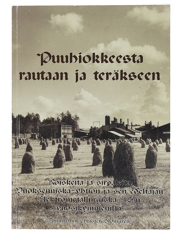 Puuhiokkeesta rautaan ja teräkseen : roiskeita ja sirpaleita Vuoksenniska-yhtiön ja sen edeltäjän Elektrometallurgiska ab:n vuosikymmeniltä - Blomgren, Christer - Elämäkerrat ja muistelmat - 10105467287 - 0