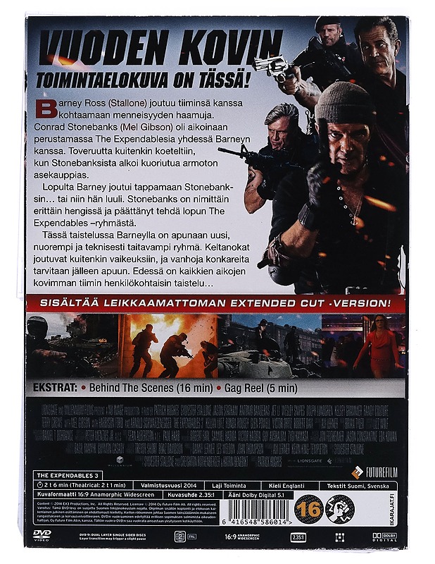 The Expendables 3 - DVD - DVD-elokuvat - 10105467360 - 1