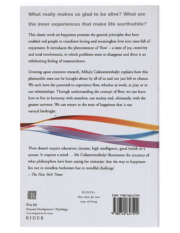 Flow : the classic work on how to achieve happiness - Mihaly Csikszentmihalyi - Tietokirjat ja oppaat - 10105467413 - 1