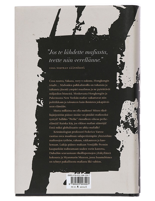 Mafia : syntymästä kuolemaan - Varese, Federico - Tietokirjat ja oppaat - 10105467455 - 1