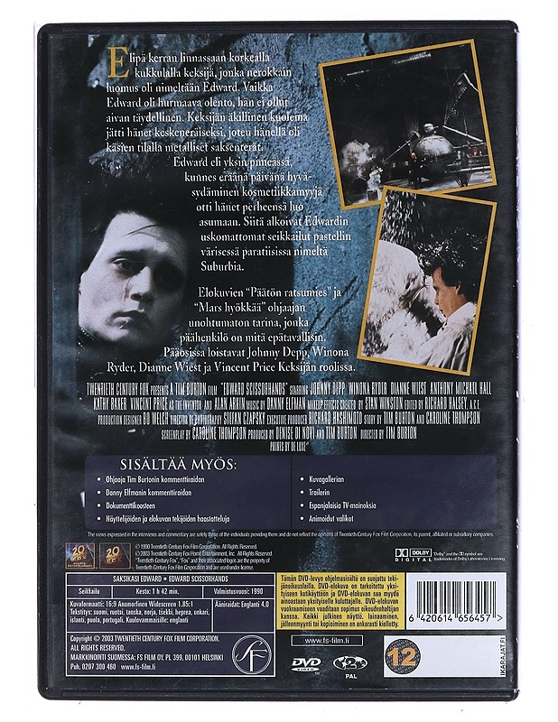 Saksikäsi edward - DVD - DVD-elokuvat - 10105467500 - 1