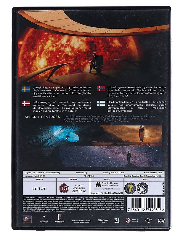 Cosmos: A Spacetime Odyssey - DVD - DVD-elokuvat - 10105467519 - 1