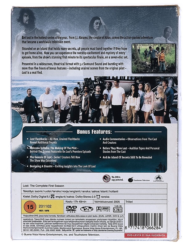 LOST: Ensimmäinen tuotantokausi - DVD - DVD-elokuvat - 10105467527 - 1