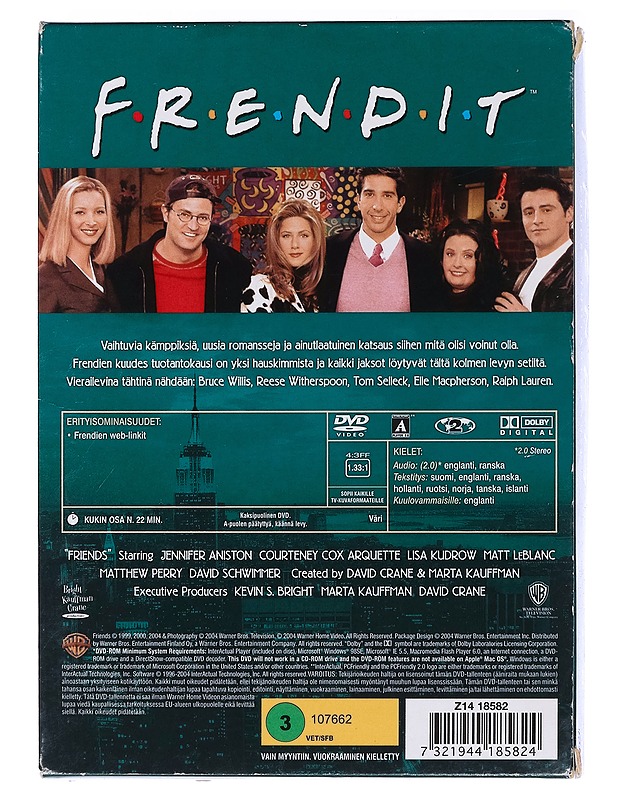 Frendit: Kuudes tuotantokausi - DVD - DVD-elokuvat - 10105467547 - 1