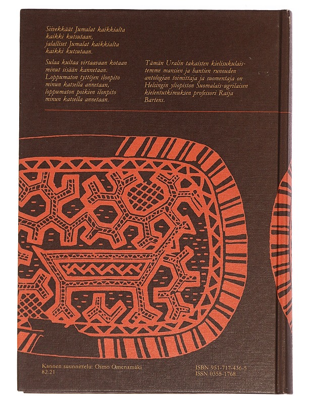 Siivekkäille jumalille, jalallisille jumalille : mansien ja hantien runoutta - Bartens, Raija - Runot ja näytelmät - 10105467575 - 1