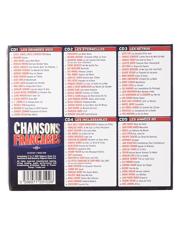 Chansons Francaises - CD - CD-levyt - 10105467627 - 1