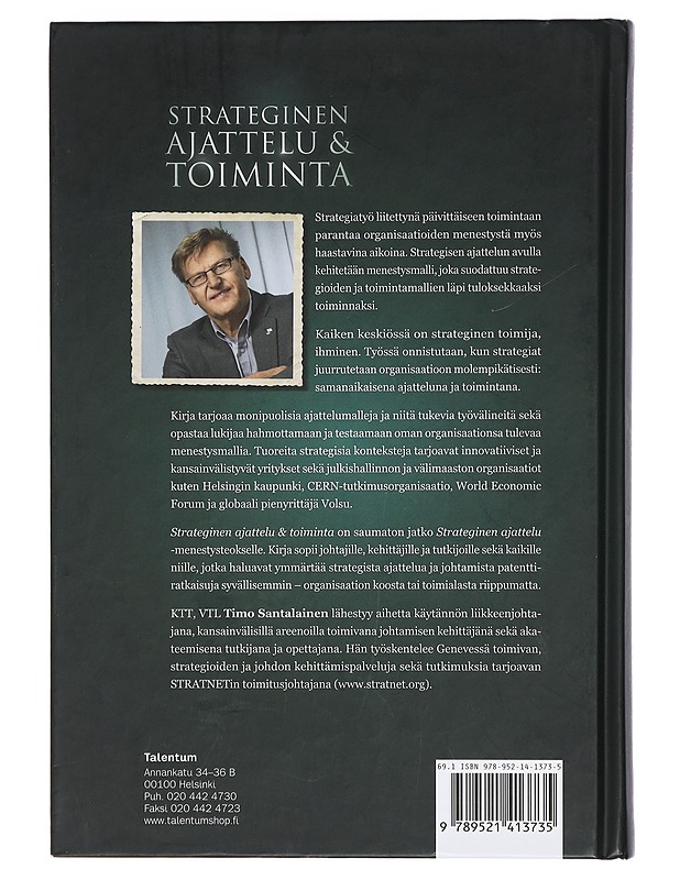 Strateginen ajattelu & toiminta - Timo Santalainen - Tietokirjat ja oppaat - 10105467646 - 1