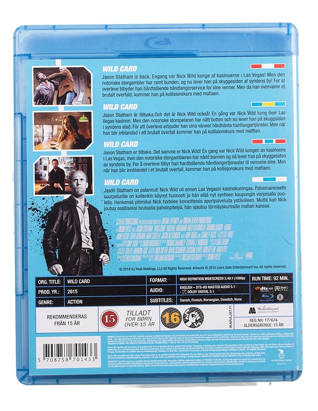 Wild Card - Blu-Ray - Blu-ray-levyt - 10105467677 - 1