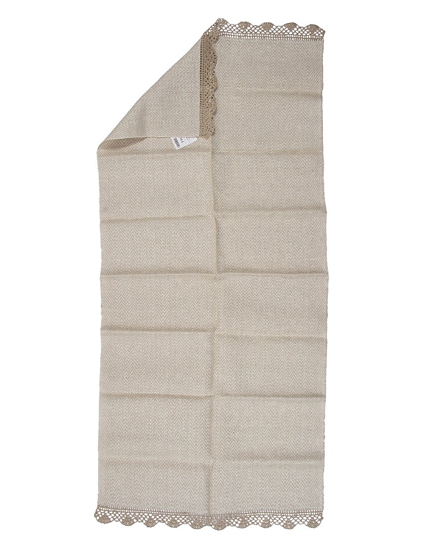 Beigenvärinen pöytäliina/pyyhe, 77x170 cm - II-laatu - Pyyhkeet - 10105467728 - 0