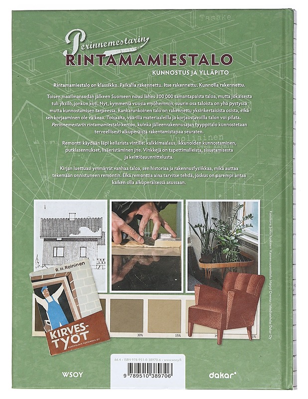 Perinnemestarin rintamamiestalo : kunnostus ja ylläpito - Rinne, Hannu - Tietokirjat ja oppaat - 10105467743 - 1