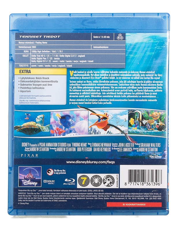 Nemoa Etsimässä - Blu-Ray - Blu-ray-levyt - 10105467764 - 1