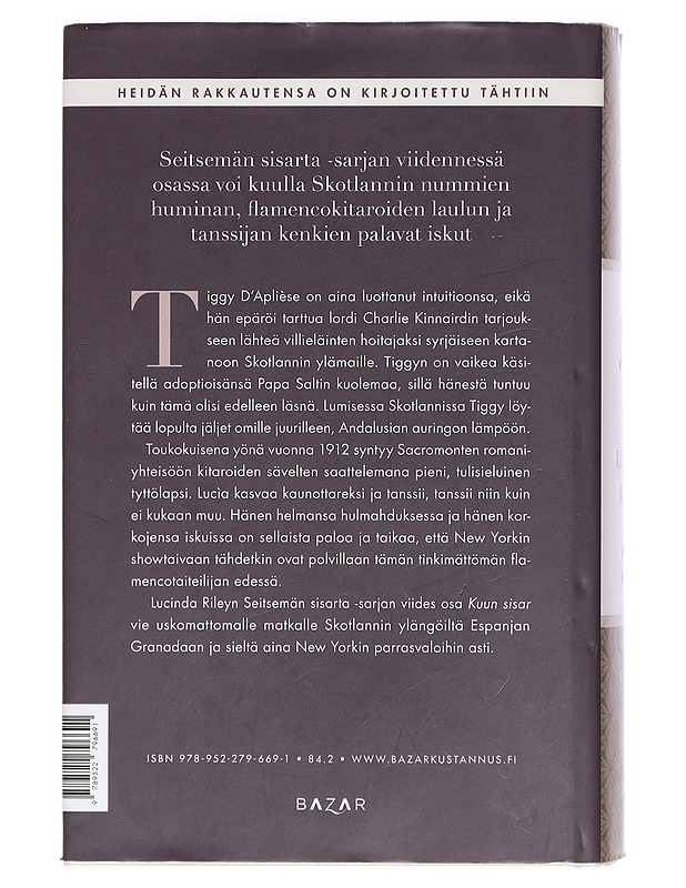 Kuun sisar : Tiggyn tarina - Riley, Lucinda - Kaunokirjallisuus - 10105467772 - 1