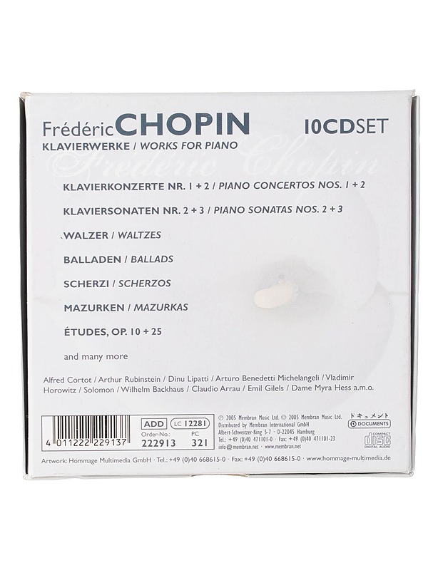 Frédéric Chopin: Klavierwerke / Works for Piano - CD - CD-levyt - 10105467775 - 1