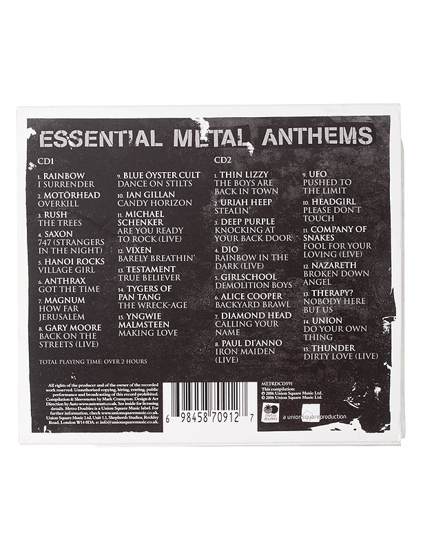 Essential Metal Anthems - CD - CD-levyt - 10105467778 - 1