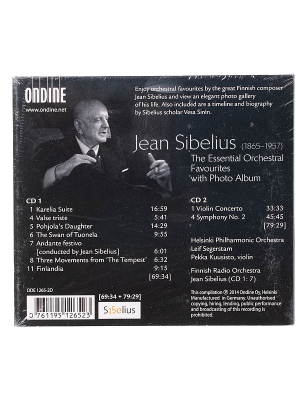 Jean Sibelius: The Essential Orchestral Favourites with Photo Album - CD - CD-levyt - 10105467780 - 1