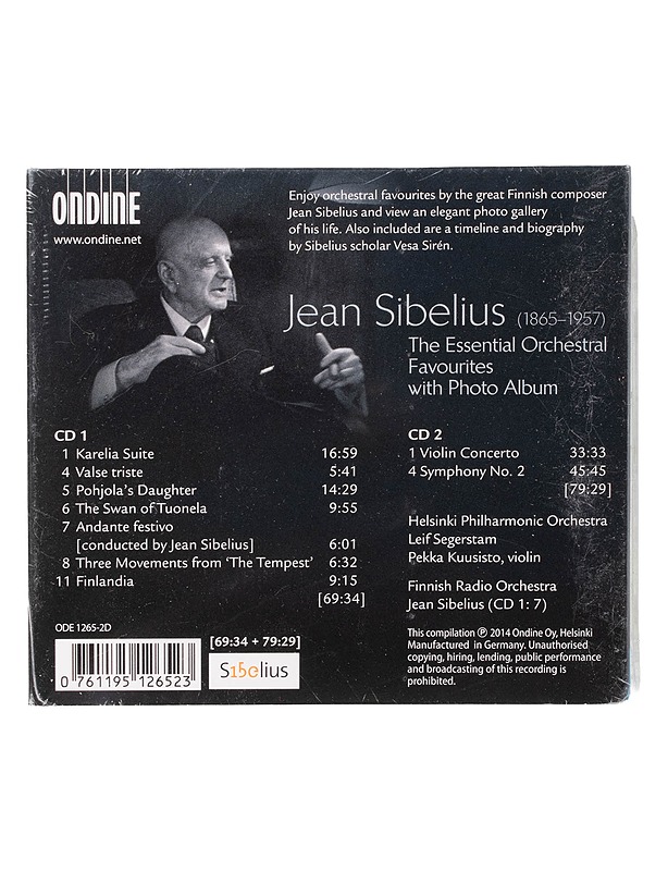 Jean Sibelius: The Essential Orchestral Favourites with Photo Album - CD - CD-levyt - 10105467781 - 1