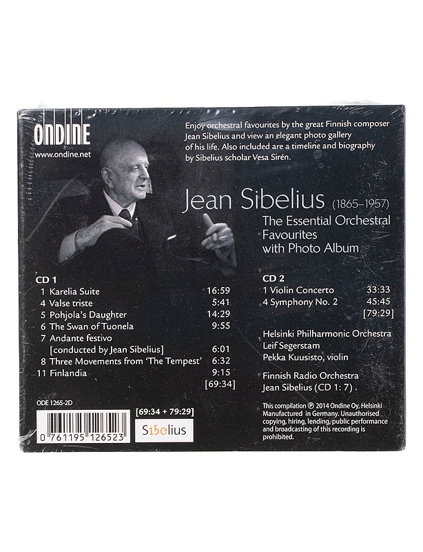 Jean Sibelius: The Essential Orchestral Favourites with Photo Album - CD - CD-levyt - 10105467782 - 1