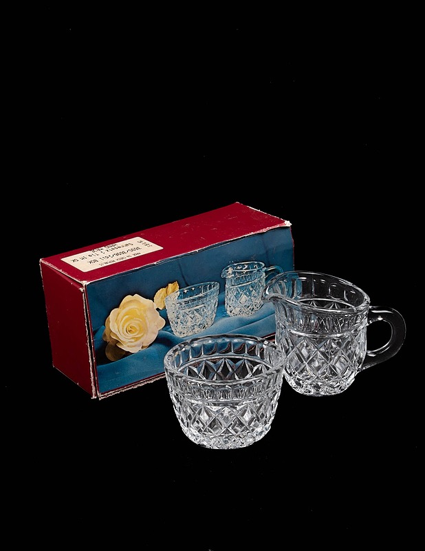 Kristallikermakko ja -sokerikko - Tarjoiluastiat - 10105467798 - 0