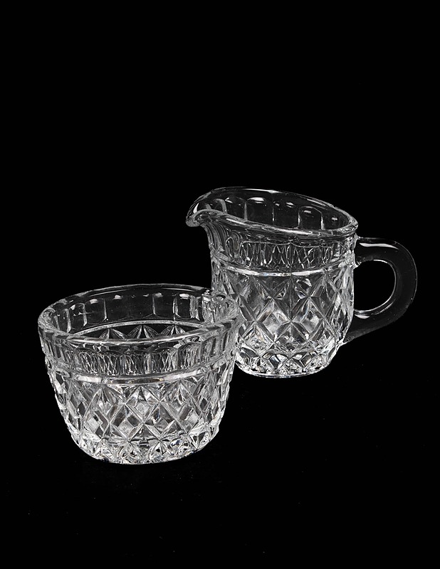 Kristallikermakko ja -sokerikko - Tarjoiluastiat - 10105467798 - 1