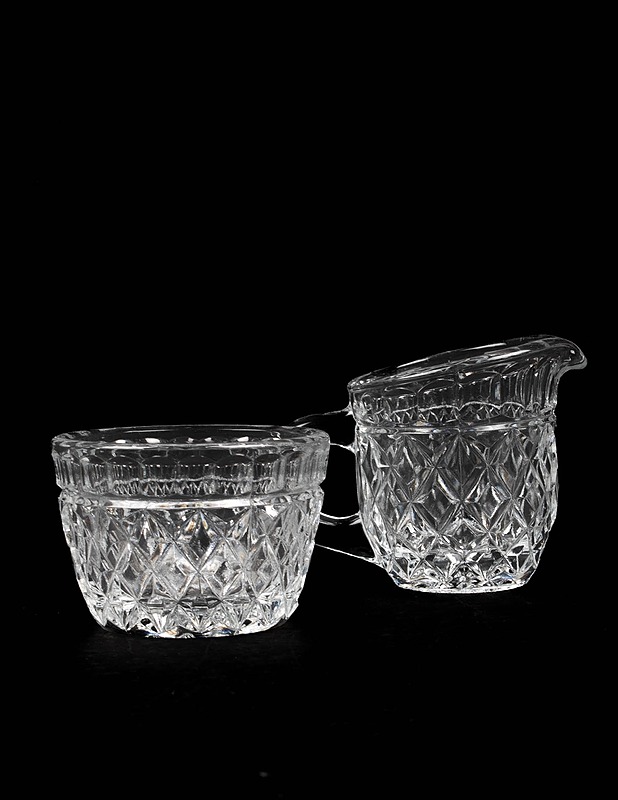 Kristallikermakko ja -sokerikko - Tarjoiluastiat - 10105467798 - 2