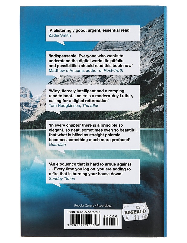 Ten arguments for deleting your social media accounts right now - Jaron Lanier - Harrastekirjat - 10105467864 - 1