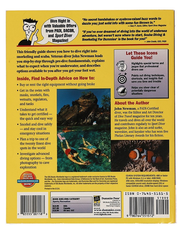 Scuba Diving & Snorkeling for Dummies - John Newman - Tietokirjat ja oppaat - 10105467928 - 1
