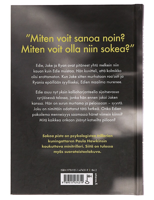 Sokea piste - Hawkins, Paula - Jännitys ja dekkarit - 10105467933 - 1