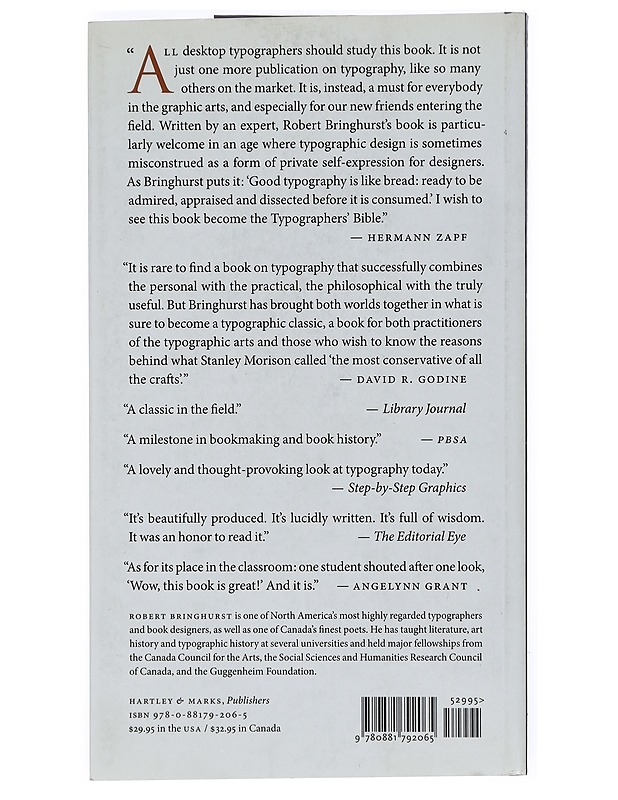 The elements of typographic style - Robert Bringhurst - Tietokirjat ja oppaat - 10105467937 - 1