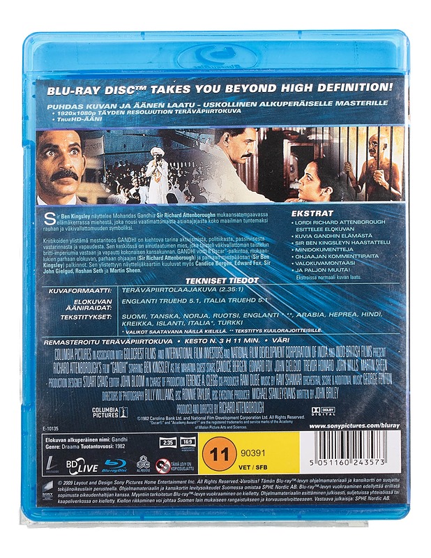 Gandhi - Blu-Ray - Blu-ray-levyt - 10105467973 - 1