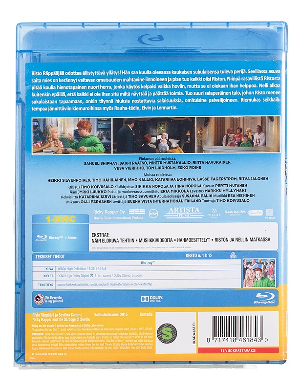 Risto Räppääjä ja Sevillan saituri - Blu-Ray - Blu-ray-levyt - 10105468035 - 1