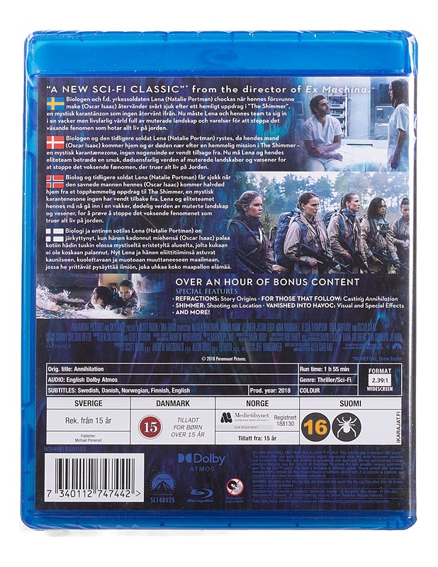 Annihilation - Blu-Ray - Blu-ray-levyt - 10105468048 - 1