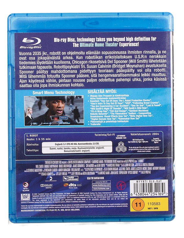 I, Robot - Blu-Ray - Blu-ray-levyt - 10105468051 - 1