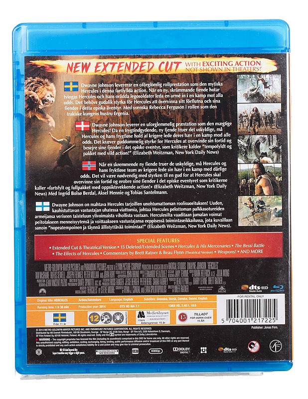 Hercules - Blu-Ray - Blu-ray-levyt - 10105468057 - 1