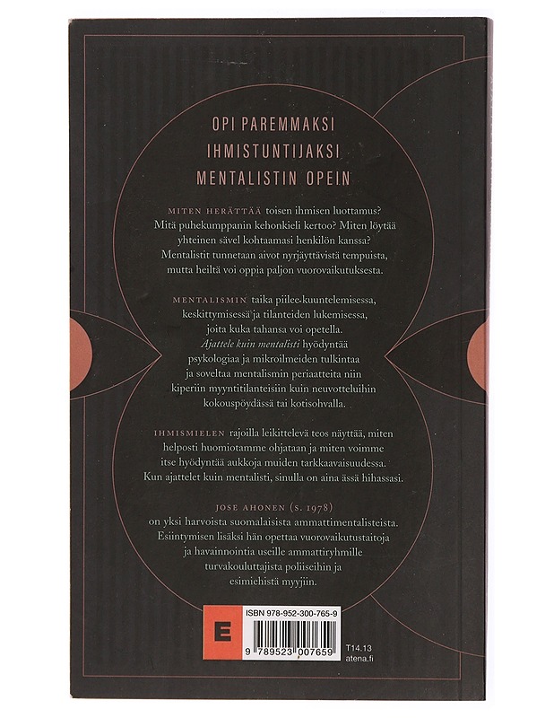 Ajattele kuin mentalisti - Ahonen, Jose - Tietokirjat ja oppaat - 10105468060 - 1
