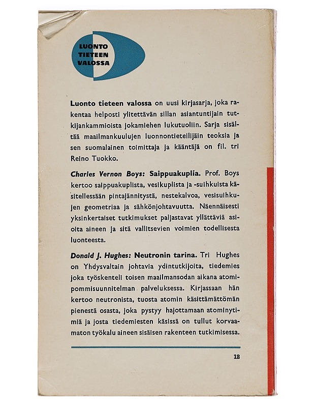 Neutronin tarina - Donald J. Hughes - Romaanit ja novellit - 10105468117 - 1