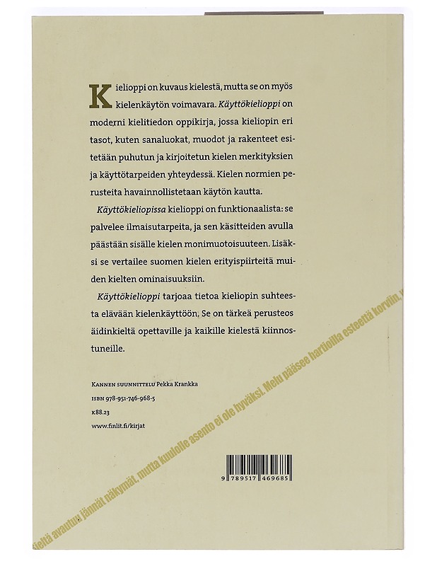 Käyttökielioppi - Alho, Irja - Tietokirjat ja oppaat - 10105468170 - 1