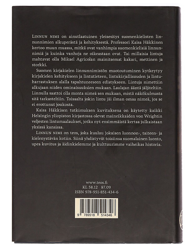 Linnun nimi - Häkkinen, Kaisa - Tietokirjat ja oppaat - 10105468245 - 1