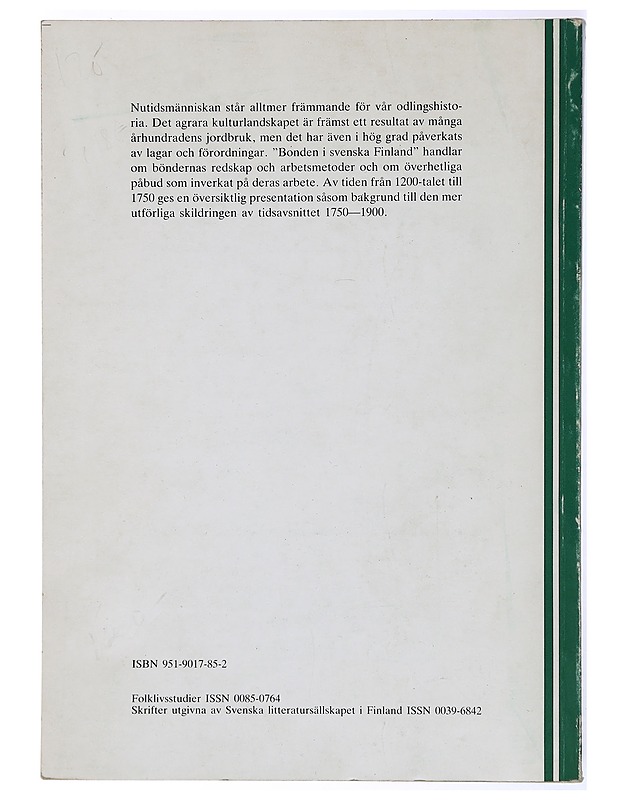 Bonden i svenska Finlad - Ragna Ahlbäck - Historiakirjat - 10105468285 - 1