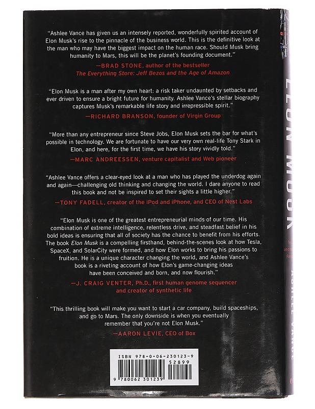 Elon Musk : Tesla, SpaceX, and the quest for a fantastic future - Ashlee Vance - Elämäkerrat ja muistelmat - 10105468287 - 1