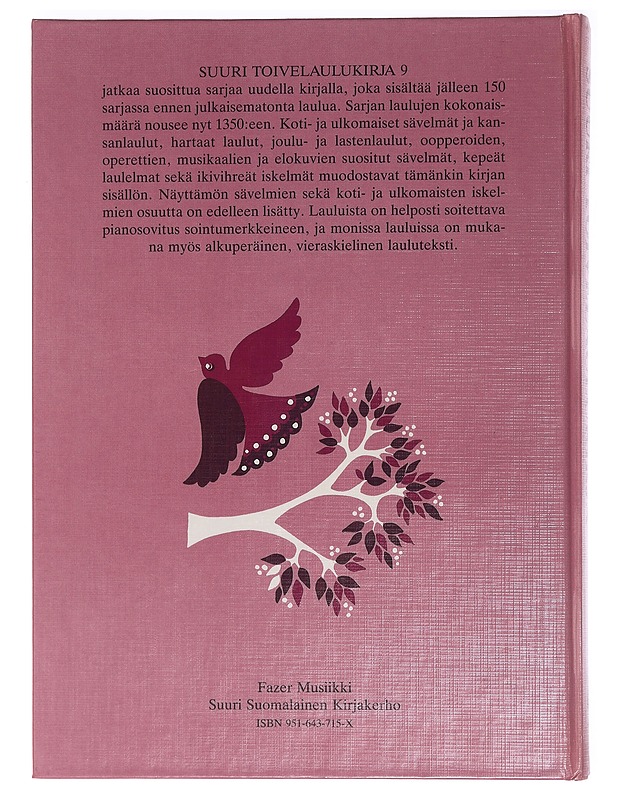 Suuri toivelaulukirja 9 - Aapeli Vuoristo - Musiikki- ja elokuvakirjat - 10105468330 - 1